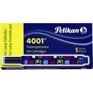 Pelikan Inktpatroon voor Lamy vulpen doosjeΓ blauw active 609634 4001 Inktpatron blauw active Inktpatroon Pelikan 4001 voor Lamy vulpen doosjeΓ 5 stuks 4012700338297
